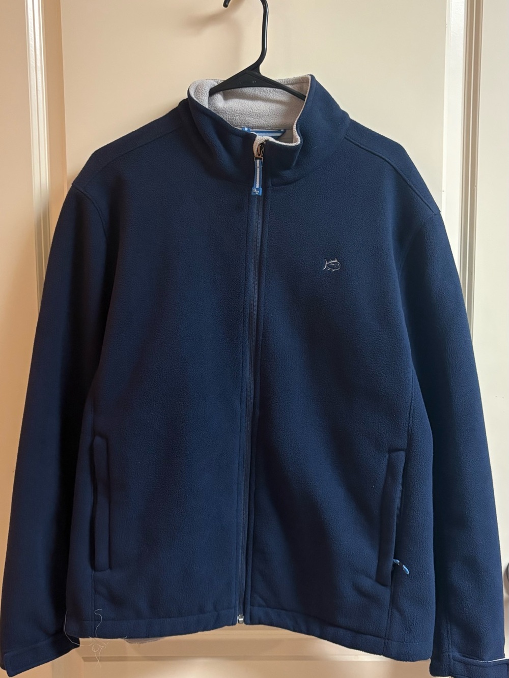 Southern Tide Navy Full-Zip Fleece Jacket